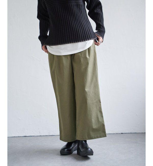 ikka「デニム／チノワイドパンツ」|その他|