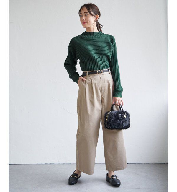 ikka「デニム／チノワイドパンツ」|その他|