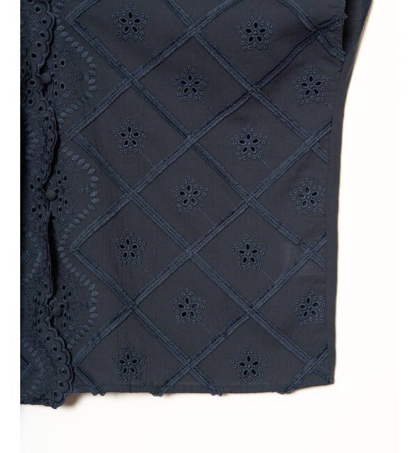 Lbc with Life「フリンジスカラップレースカーデＢＬ」|シャツ・ブラウス|