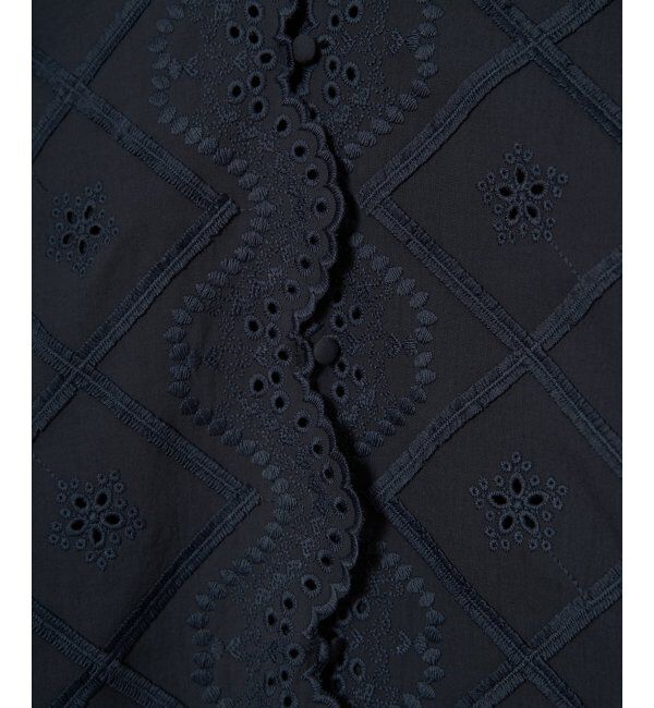 Lbc with Life「フリンジスカラップレースカーデＢＬ」|シャツ・ブラウス|