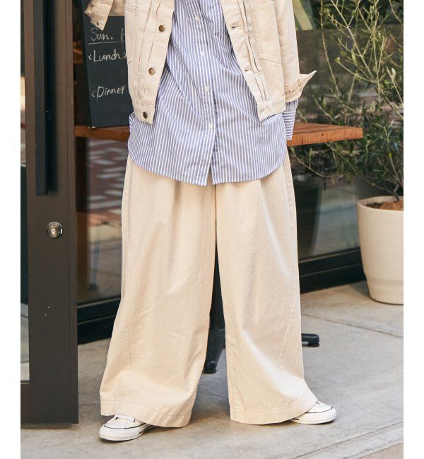 Lbc with Life「LBC ドロストワイドイシージーパンツ」|その他|オフホワイト