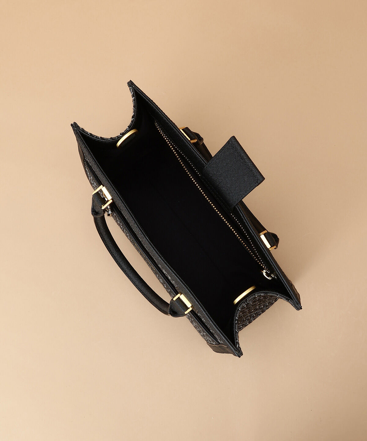 Samantha Thavasa「ST Jacquard シルエット スクエアトートバッグ」|トートバッグ|