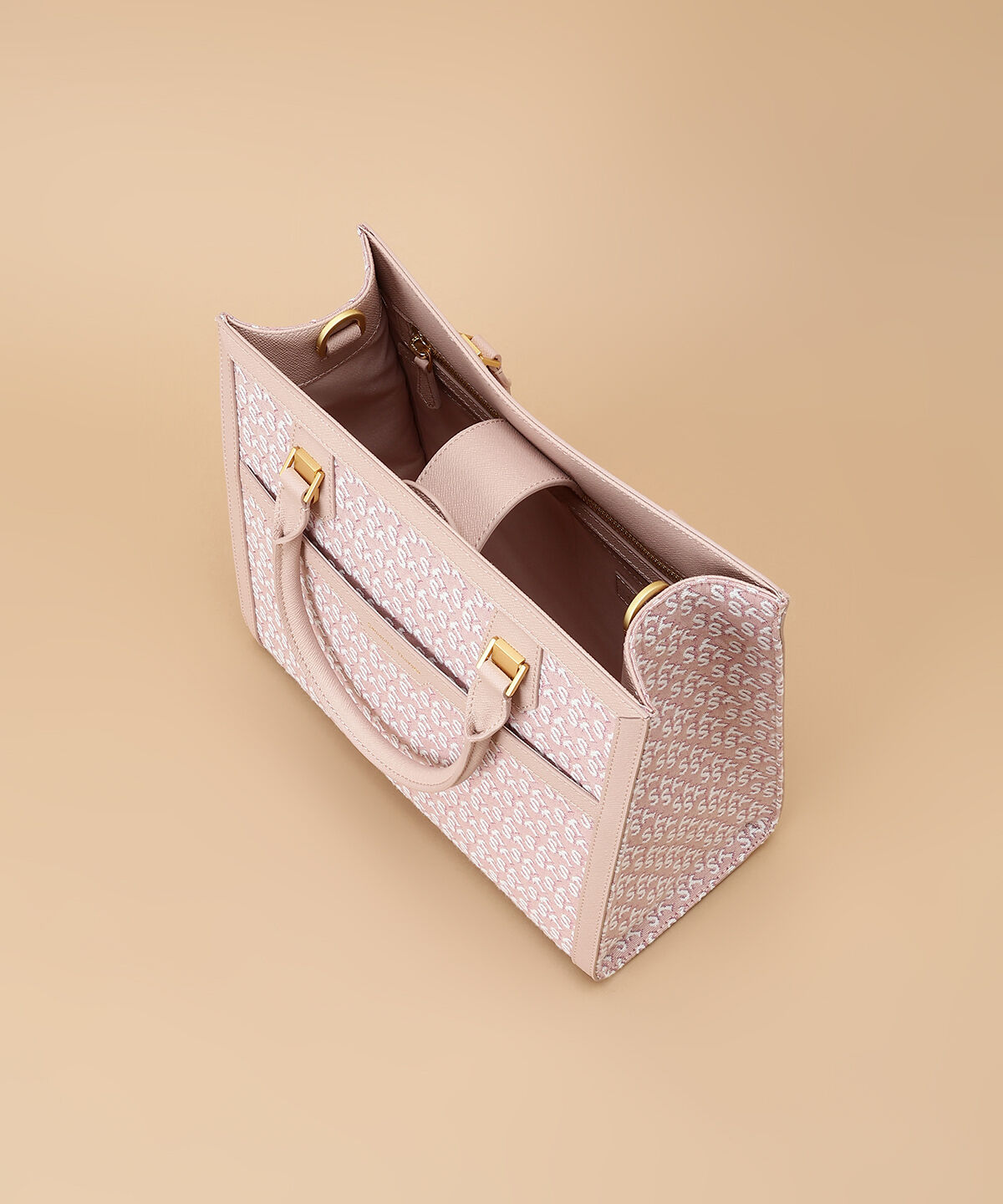 Samantha Thavasa「ST Jacquard シルエット スクエアトートバッグ」|トートバッグ|