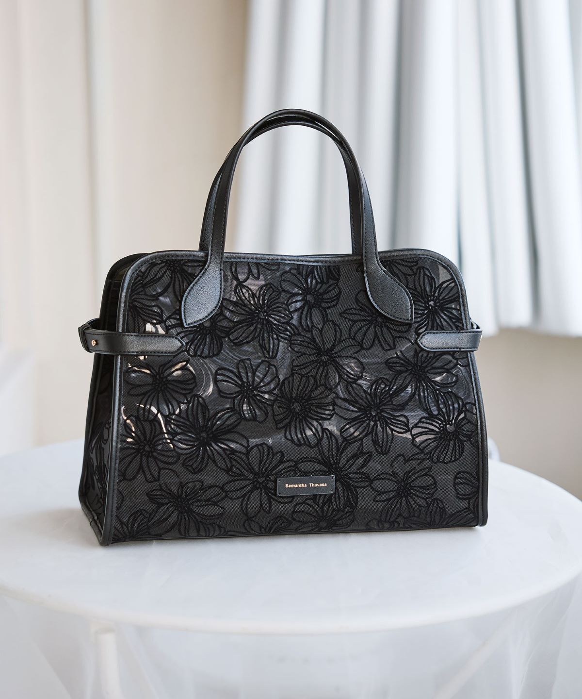 Samantha Thavasa「フラワーチュールハンドバッグ 大サイズ」|ハンドバッグ|