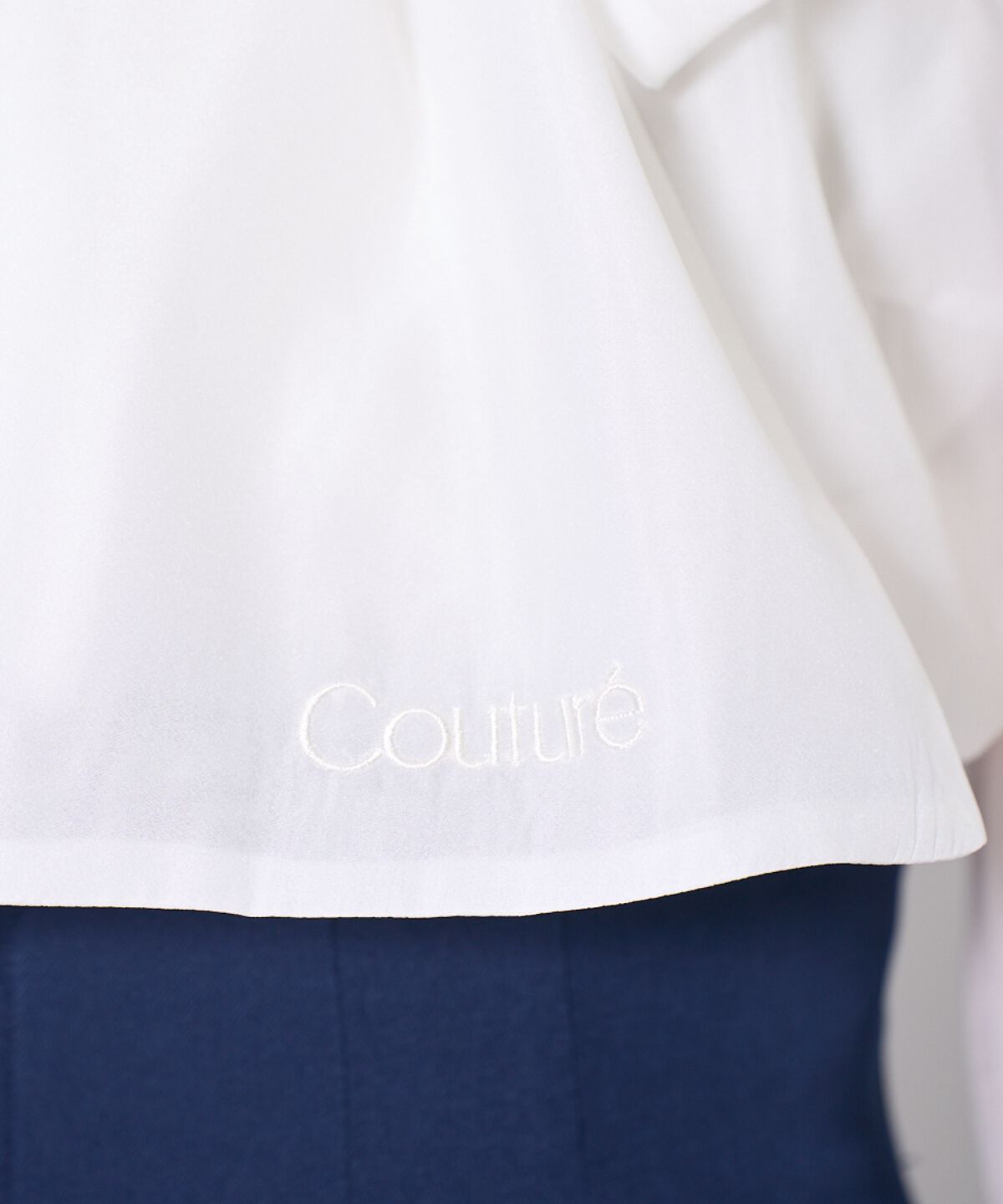 アンドクチュール「バタフライリボンシアー長袖ブラウス」|シャツ・ブラウス|