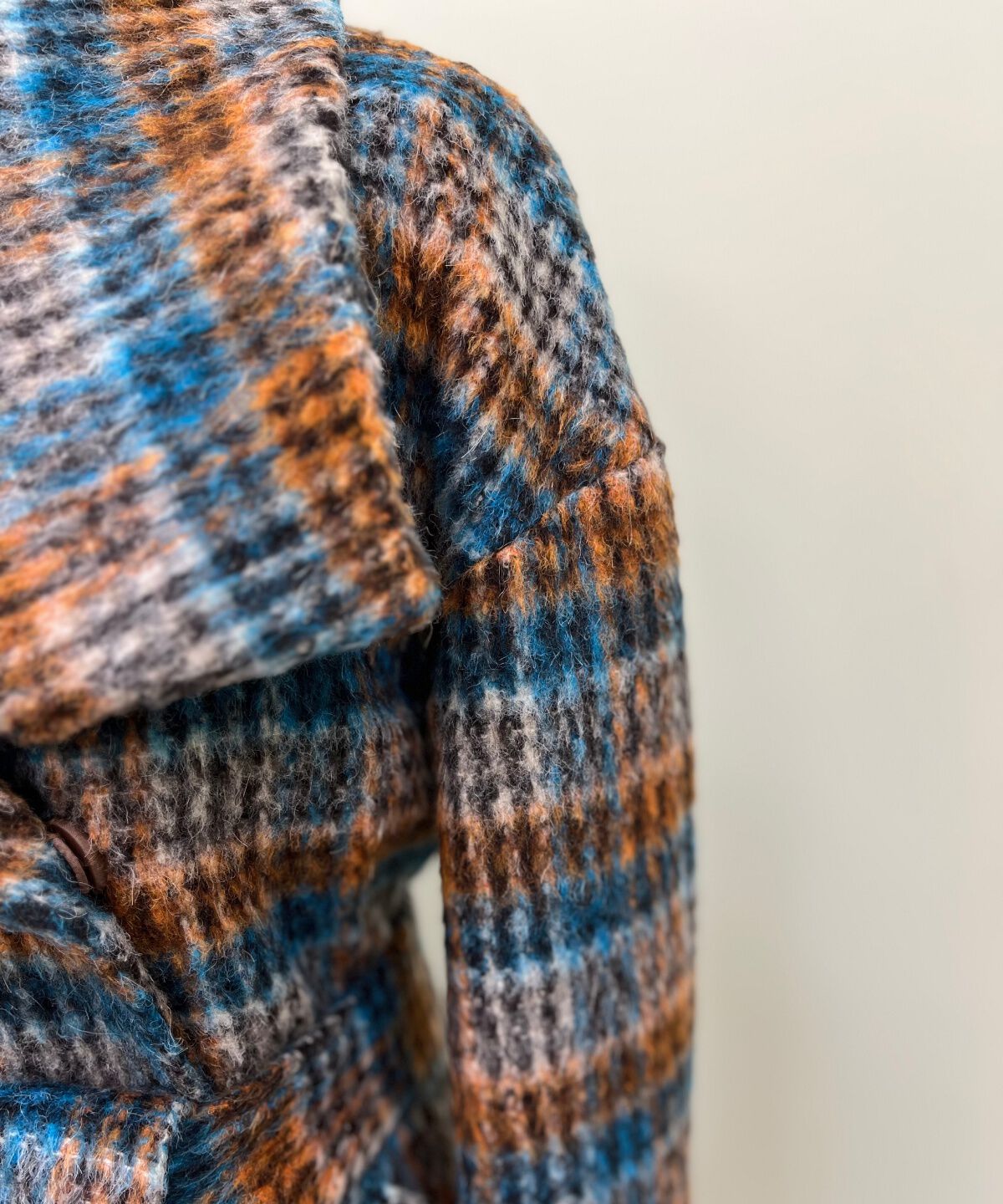 アンドクチュール「アルパカシャギーチェックロングコート」|その他|