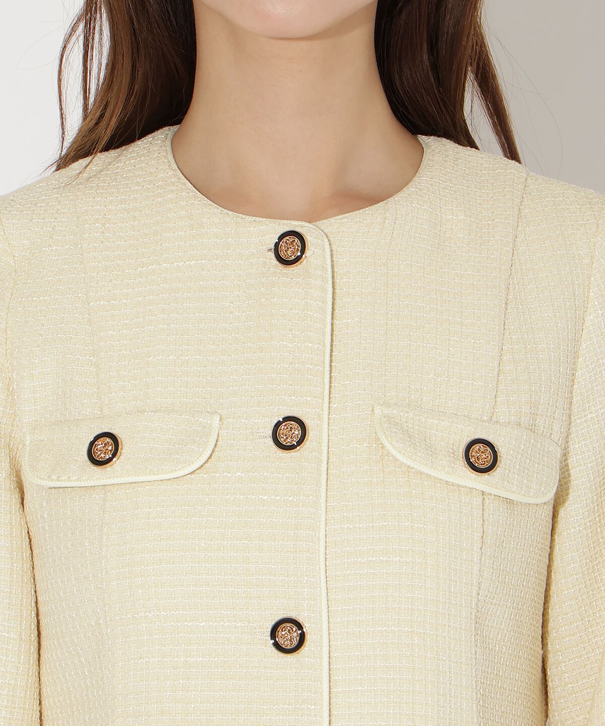 アンドクチュール「ツイードミニワンピース」|ワンピース|