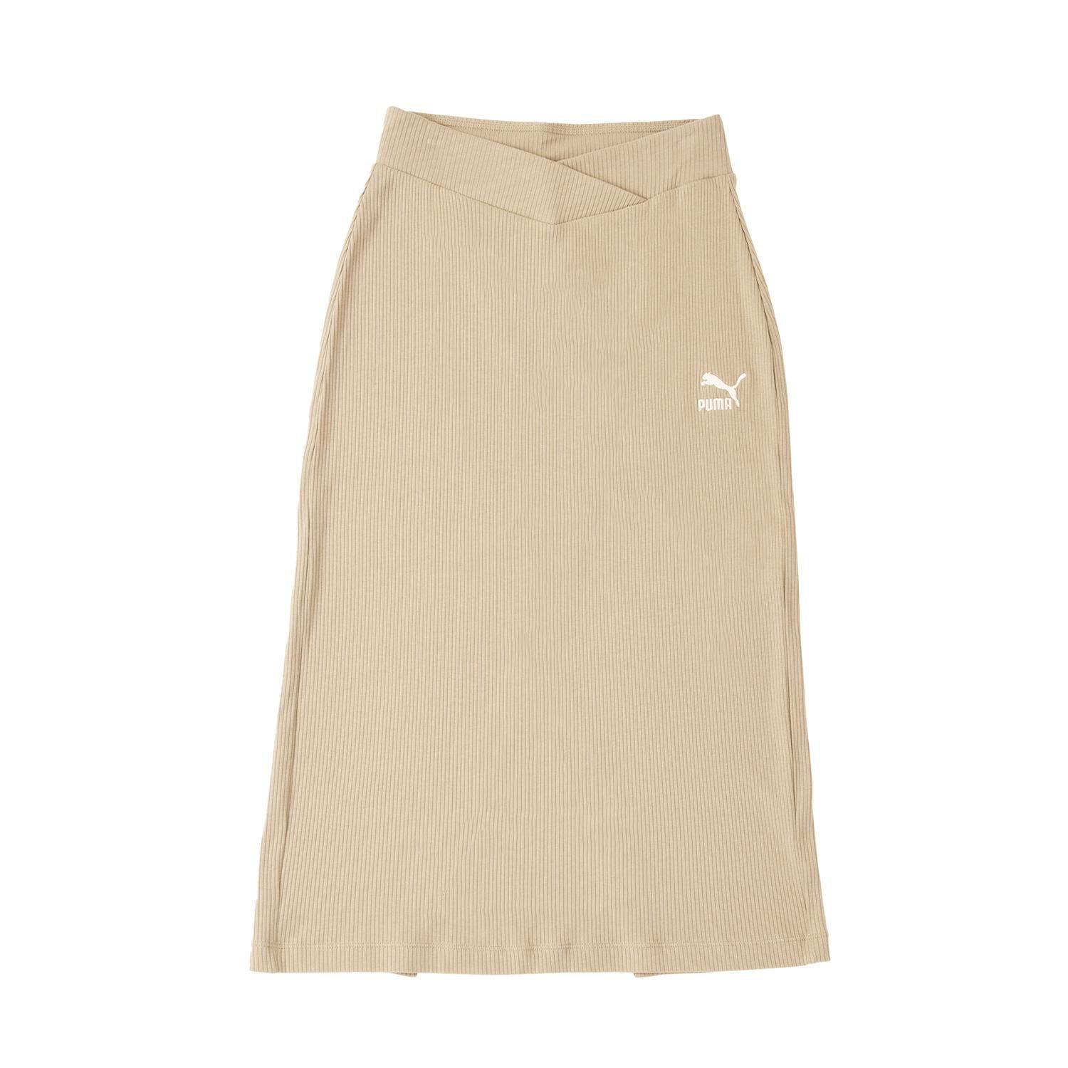 PUMA「【PUMA ｳｪｱ】W CLASSICS RIBBED MIDI SKIRT」|チノ|