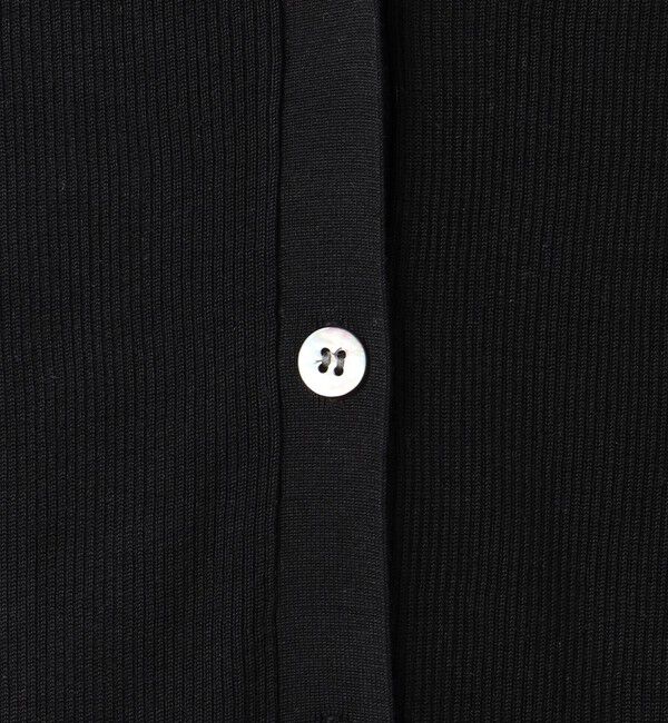 UNITED ARROWS「シルクリブ Vネック ロングカーディガン」|カーディガン|