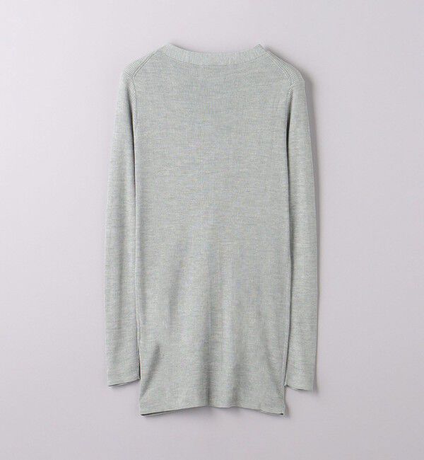 UNITED ARROWS「シルクリブ Vネック ロングカーディガン」|カーディガン|