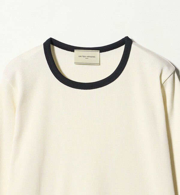 UNITED ARROWS「リブ バイカラー パイピング カットソー」|Tシャツ・カットソー|