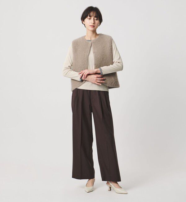 UNITED ARROWS「リブ バイカラー パイピング カットソー」|Tシャツ・カットソー|