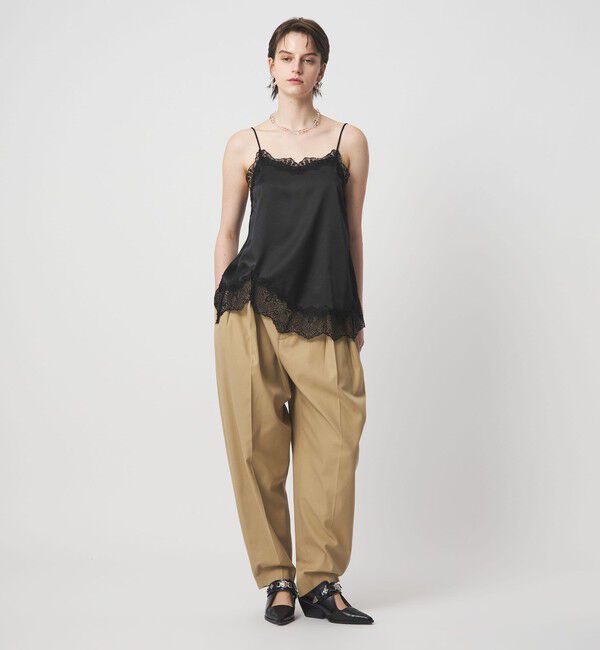 ASTRAET「＜ASTRAET＞サテン レース コンビ キャミソール」|シャツ・ブラウス|