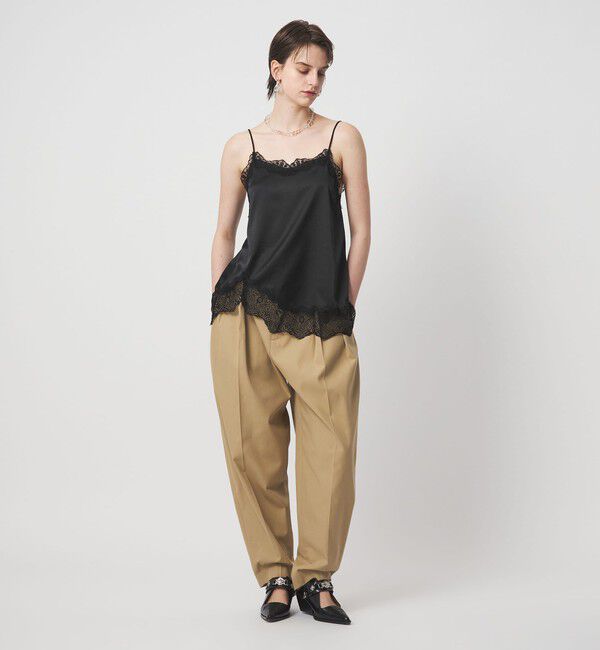 ASTRAET「＜ASTRAET＞サテン レース コンビ キャミソール」|シャツ・ブラウス|