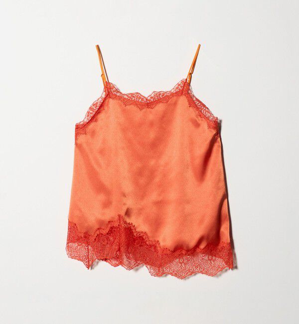 ASTRAET「＜ASTRAET＞サテン レース コンビ キャミソール」|シャツ・ブラウス|