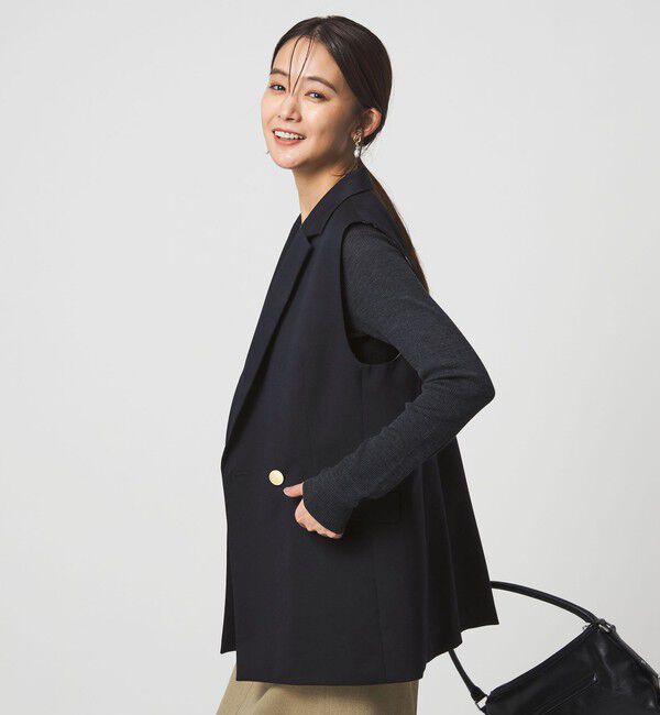 UNITED ARROWS green label relaxing「Greed グリード テーラード ジレ ウォッシャブル」|ベスト・ジレ|