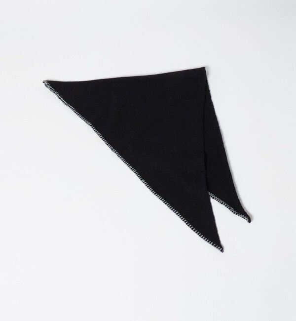 UNITED ARROWS green label relaxing「GLR トライアングル ニット マフラー」|マフラー|BLACK