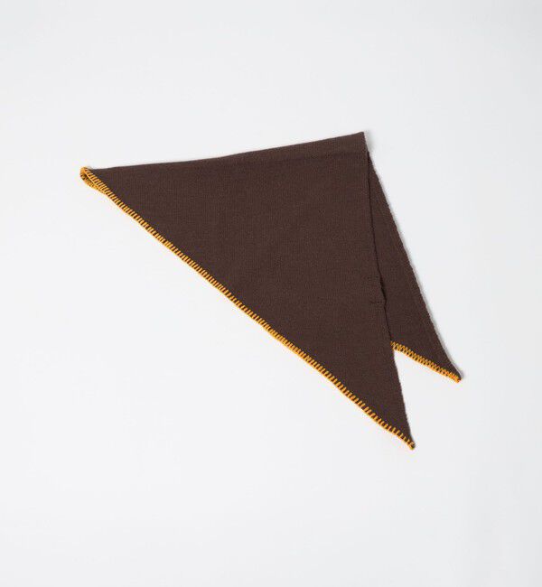 UNITED ARROWS green label relaxing「GLR トライアングル ニット マフラー」|マフラー|DK.BROWN