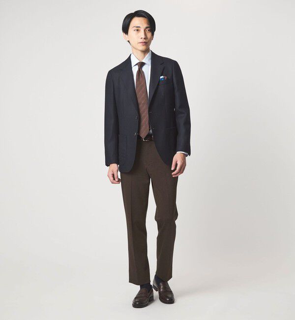 UNITED ARROWS green label relaxing「エブリット TRPU ジャカード ジャージー スタンダード イージー スラックス -ウォッシャブル・ストレッチ-」|スラックス|