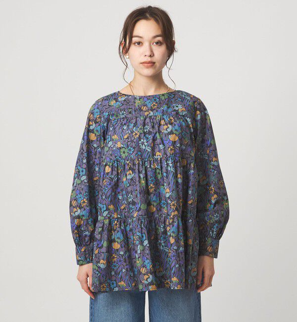 UNITED ARROWS green label relaxing「LIBERTY ティアード ブラウス」|シャツ・ブラウス|