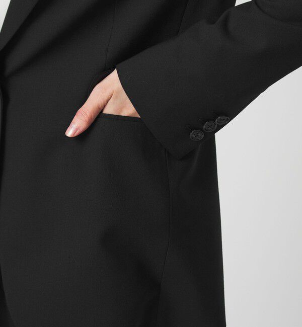 UNITED ARROWS green label relaxing「［size SHORTあり］カチリラ シングル テーラード ジャケット ブラック 」|テーラードジャケット|