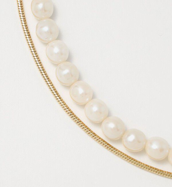 UNITED ARROWS green label relaxing「バロック フェイクパール＆チェーン 3WAY ネックレス」|ネックレス|