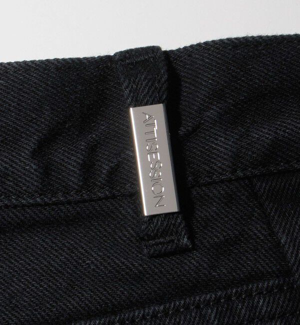 ATTISESSION「＜ATTISESSION＞ハーフ デニム パンツ/ブラック」|その他|