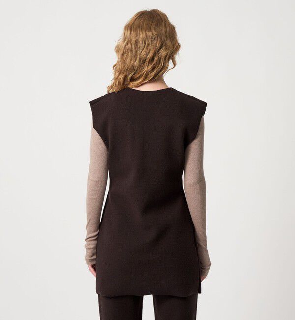 STEVEN ALAN「＜Steven Alan＞ウール カシミヤ ロング ベスト」|ニット・セーター|