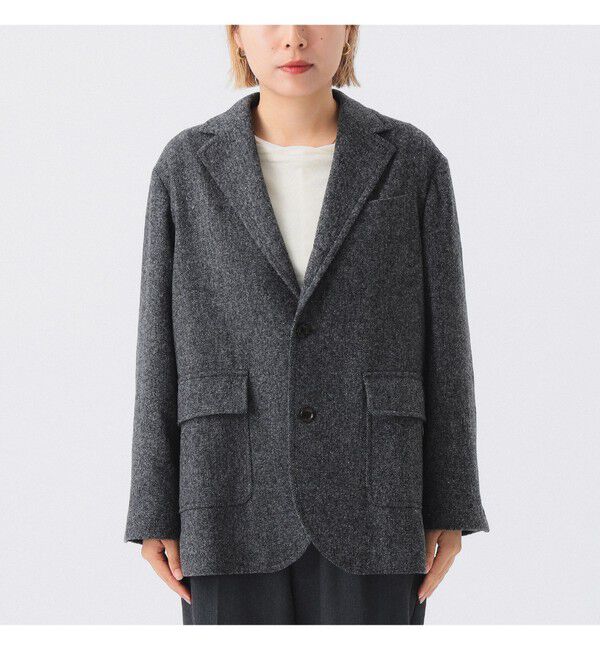 BEAMSBOY「ツイード スリーボタン ビッグジャケット」|テーラードジャケット|