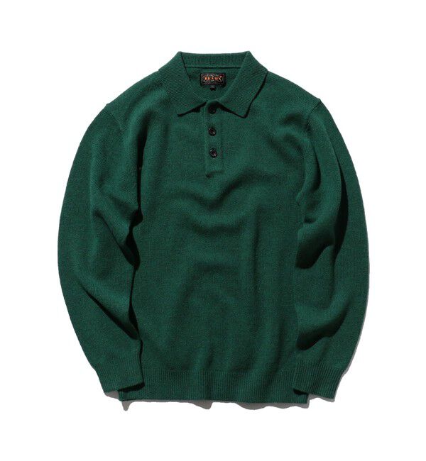 BEAMS PLUS「BEAMS PLUS / 9ゲージ ニット ポロ」|ポロシャツ|BRITE_GREEN