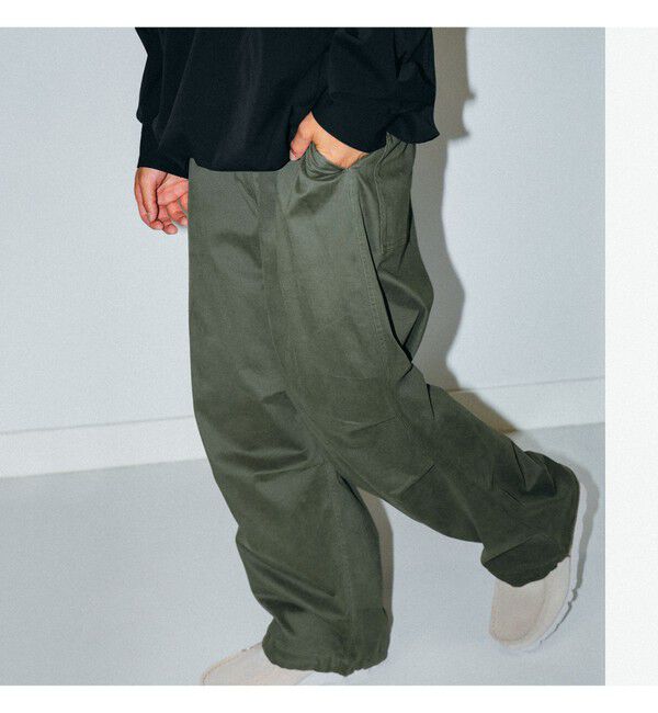 BEAMS「ブラッシュ オーバーパンツ」|チノ|