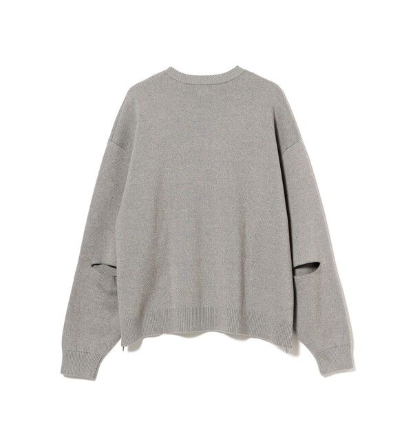 BEAMS「ワイドショートフィット 12ゲージ スリットニット」|ニット・セーター|