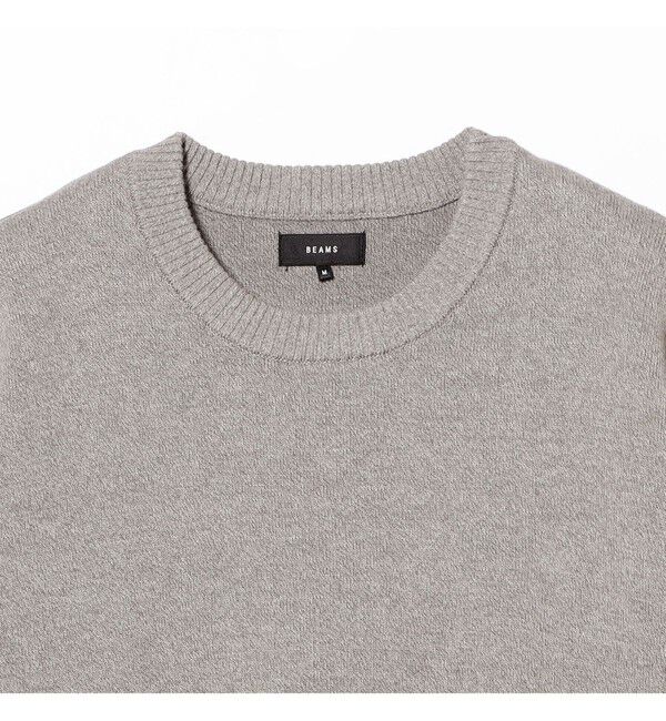 BEAMS「ワイドショートフィット 12ゲージ スリットニット」|ニット・セーター|