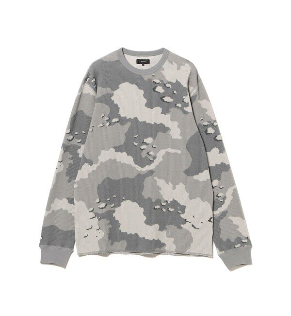 BEAMS「カモフラージュ サーマル」|Tシャツ・カットソー|LT.GREY
