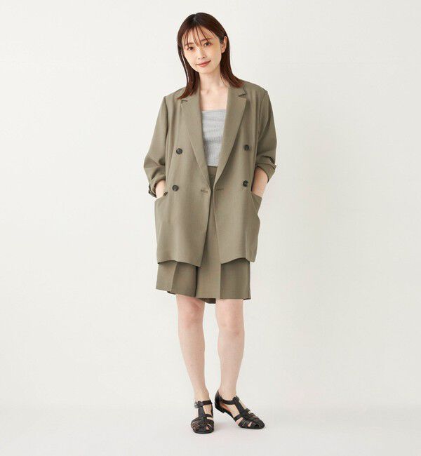 SHIPS Colors 「SHIPS Colors:〈手洗い可能〉クリスピー タック ショーツ(セットアップ対応可能)」|その他|