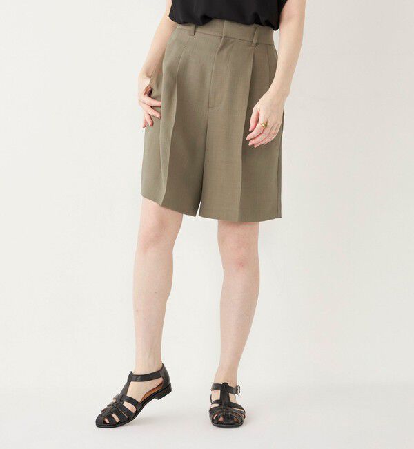 SHIPS Colors 「SHIPS Colors:〈手洗い可能〉クリスピー タック ショーツ(セットアップ対応可能)」|その他|