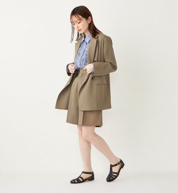 SHIPS Colors 「SHIPS Colors:〈手洗い可能〉クリスピー タック ショーツ(セットアップ対応可能)」|その他|