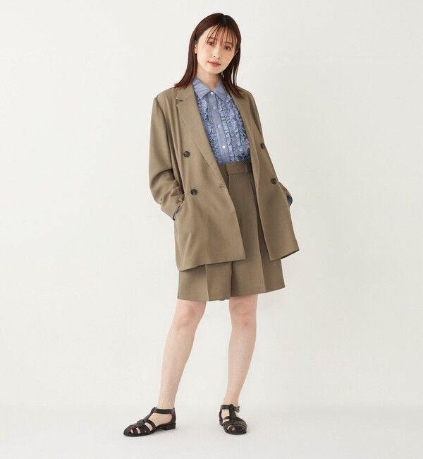 SHIPS Colors 「SHIPS Colors:〈手洗い可能〉クリスピー タック ショーツ(セットアップ対応可能)」|その他|