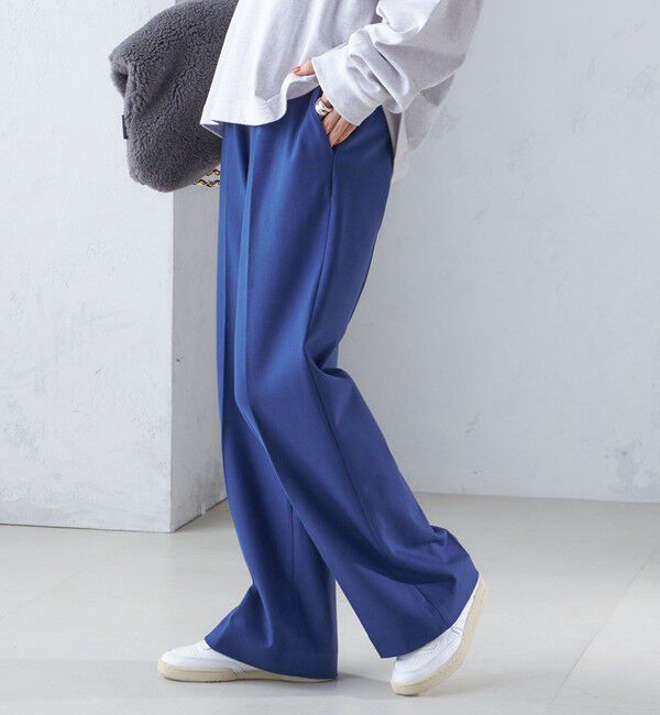 SHIPS for women「〈手洗い可能〉両面起毛 セミフレア パンツ」|その他|