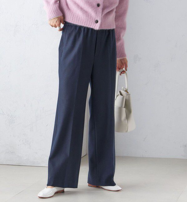 SHIPS for women「〈手洗い可能〉両面起毛 セミフレア パンツ」|その他|