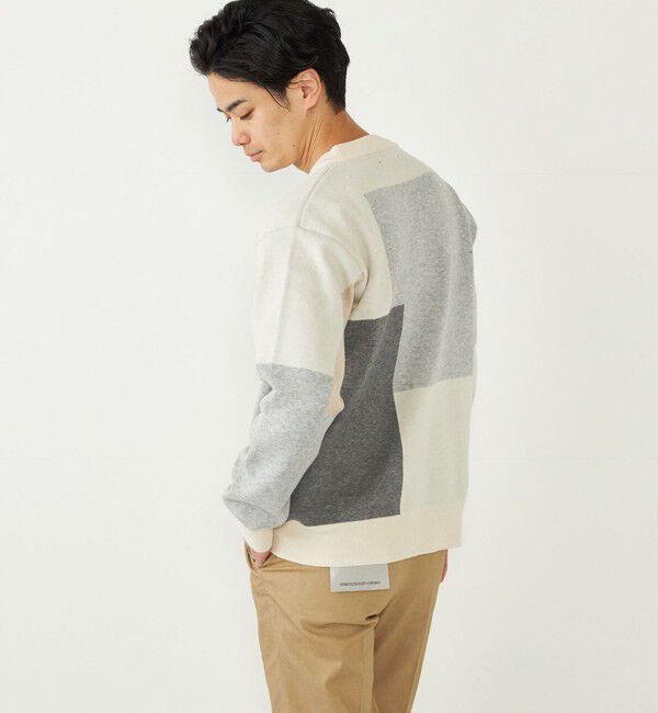 SHIPS Colors 「SHIPS Colors:〈洗濯機可能〉総柄 ジャカード ニット」|ニット・セーター|