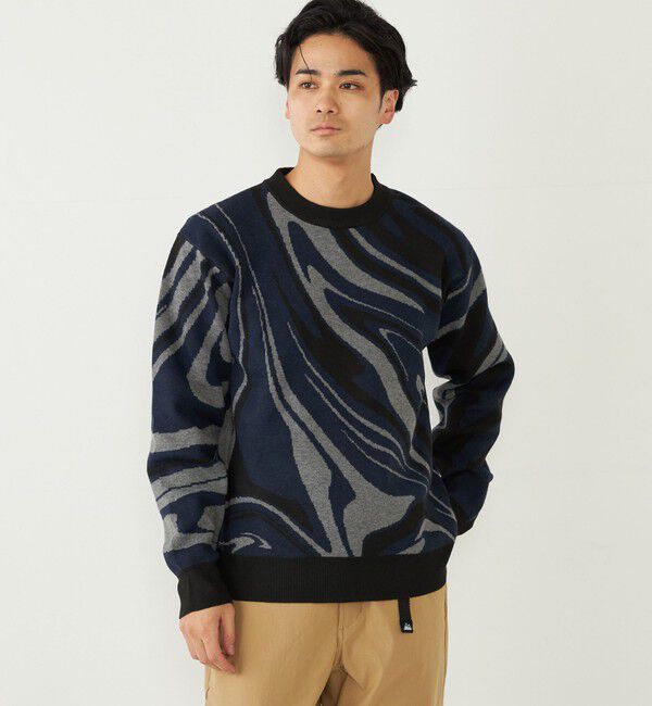 SHIPS Colors 「SHIPS Colors:〈洗濯機可能〉総柄 ジャカード ニット」|ニット・セーター|