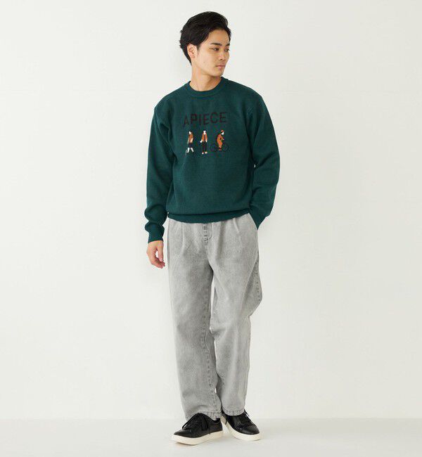 SHIPS Colors 「SHIPS Colors:〈洗濯機可能〉総柄 ジャカード ニット」|ニット・セーター|