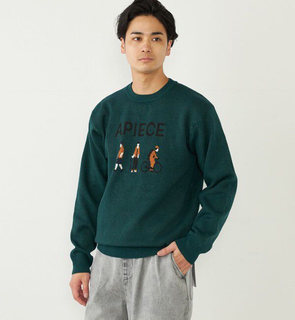 SHIPS Colors 「SHIPS Colors:〈洗濯機可能〉総柄 ジャカード ニット」|ニット・セーター|