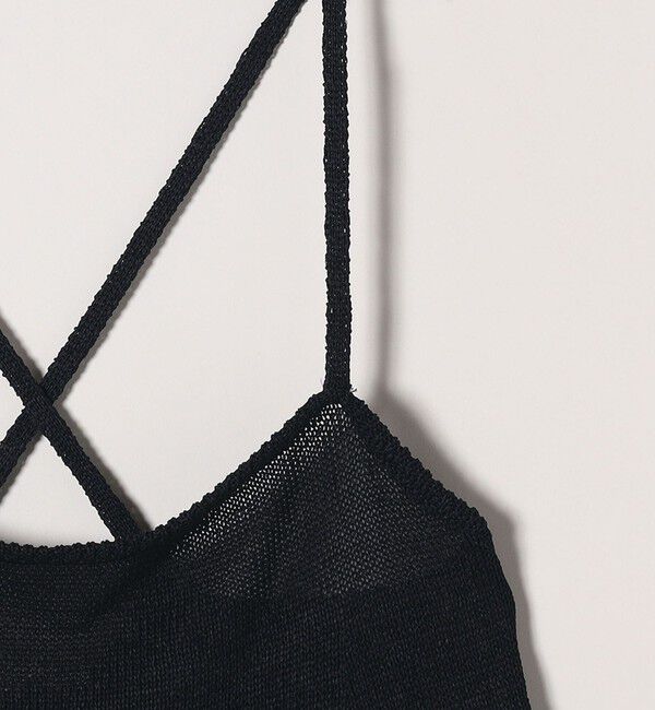 SHIPS any「SHIPS any:〈手洗い可能〉バルキー シアー フレア ニット キャミソール」|キャミソール|