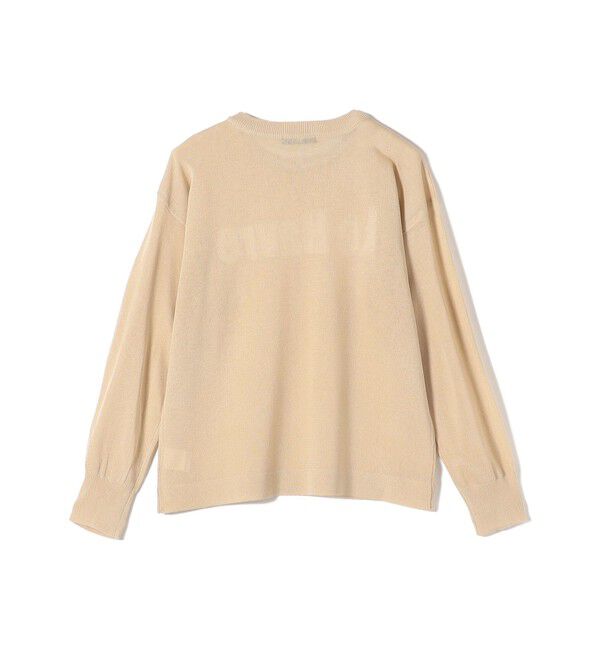 SHIPS Colors 「SHIPS Colors:〈手洗い可能〉ロゴ エンブロイダリー シアー ニット」|ニット・セーター|