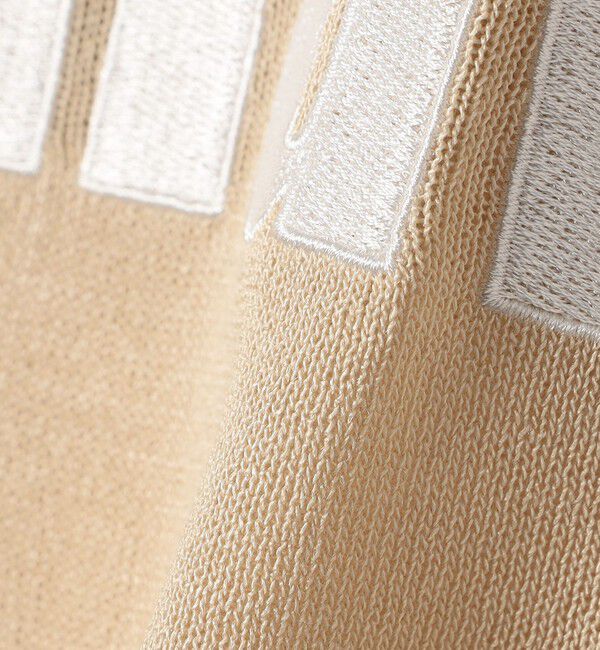 SHIPS Colors 「SHIPS Colors:〈手洗い可能〉ロゴ エンブロイダリー シアー ニット」|ニット・セーター|