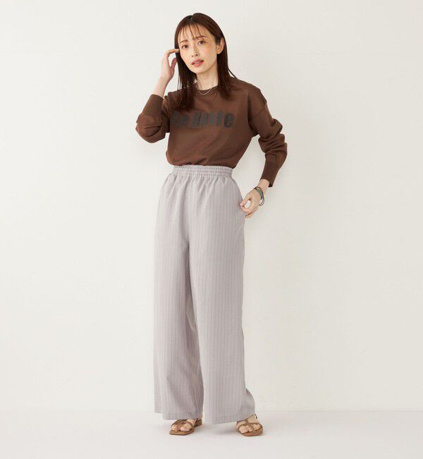 SHIPS Colors 「SHIPS Colors:〈手洗い可能〉ロゴ エンブロイダリー シアー ニット」|ニット・セーター|