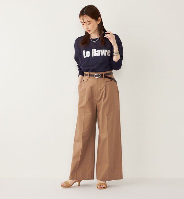 SHIPS Colors 「SHIPS Colors:〈手洗い可能〉ロゴ エンブロイダリー シアー ニット」|ニット・セーター|