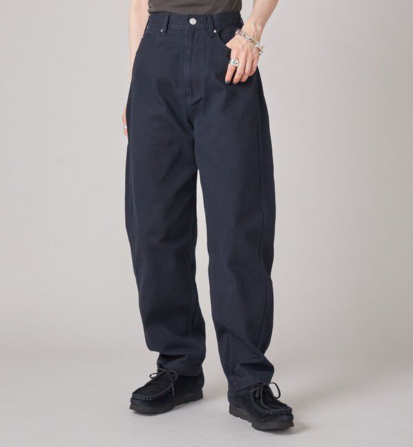 SHIPS for women「SHIPS NINE CASE:〈洗濯機可能〉バレル レッグ パンツ」|その他|ネイビー